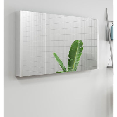 Nuie Eden 1200 x 650 x 100mm Mirror Cabinet With 4 Doors