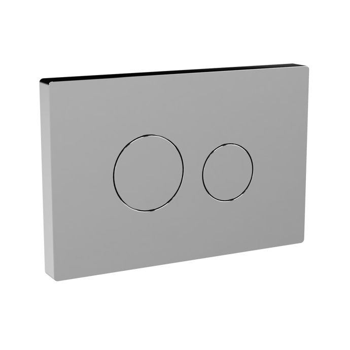 Nuie Dual Flush Plate - Chrome