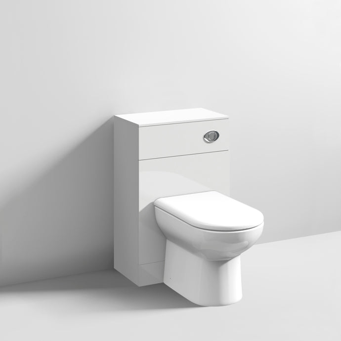 Nuie Mayford 500 x 330mm WC Unit (Without Cistern) - Gloss White
