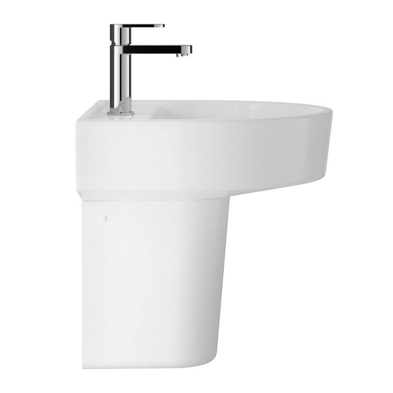Hudson Reed Luna 420mm Basin & Semi Pedestal