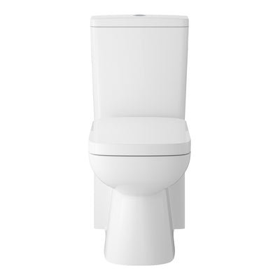 Hudson Reed Arlo Compact Close Coupled Flush To Wall Toilet & Soft Close Seat