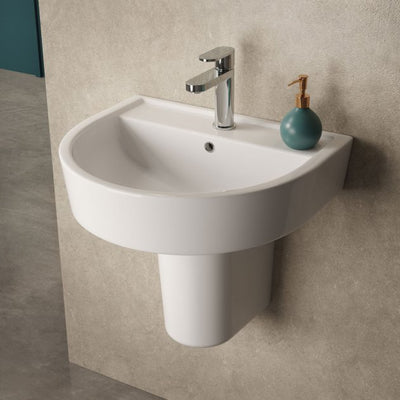 Hudson Reed Luna 420mm Basin & Semi Pedestal