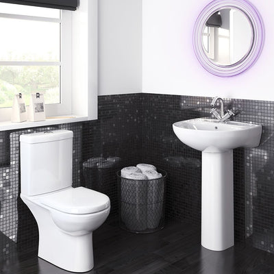 Marina Compact Close Coupled Toilet & Soft Close Seat