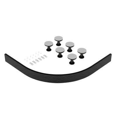 Nuie Easy Plumb Leg & Plinth Set For 700 - 900mm Quadrant & Offset Shower Trays - Slate Grey