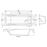 Cape Single Ended Bath 1700 x 700mm
