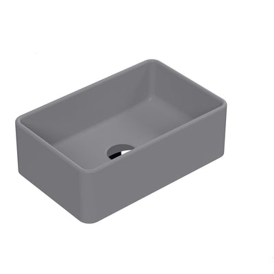 Nuie Luxe Vessel Rectangular Basin 365 x 235mm - Matt Grey