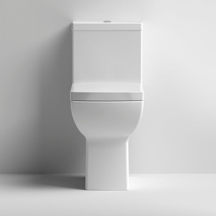 Nuie Ava Comfort Height Rimless Close Coupled Toilet & Soft Close Seat - 610mm Projection