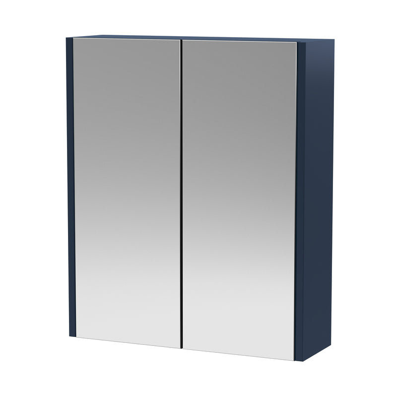 Hudson Reed Juno 600mm Mirror Cabinet - Matt Electric Blue