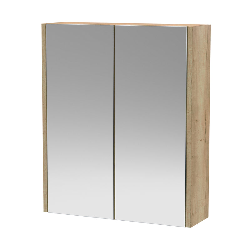 Hudson Reed Juno 600mm Mirror Cabinet - Autumn Oak