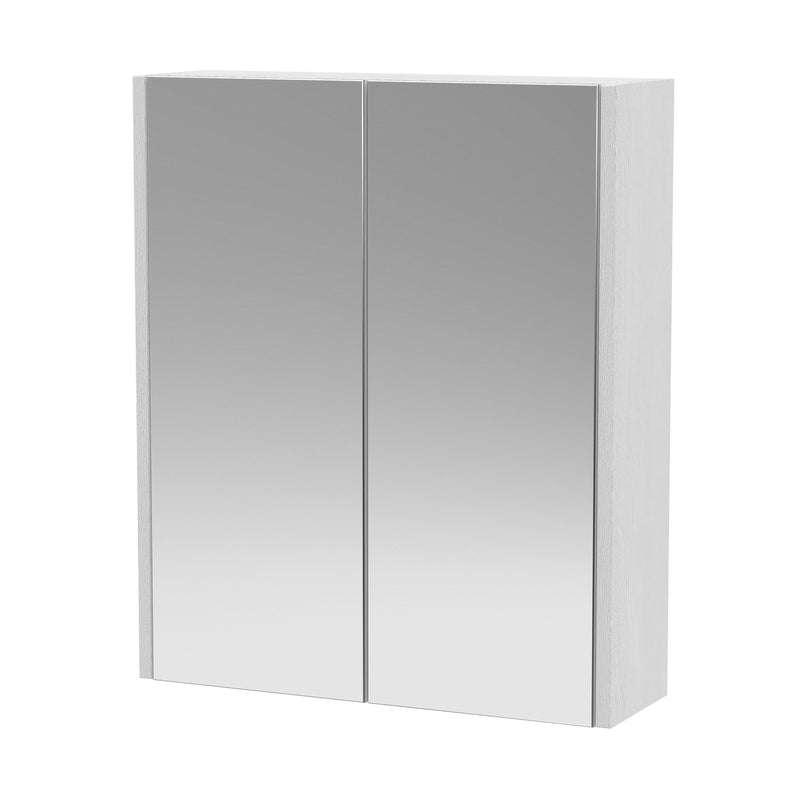 Hudson Reed Juno 600mm Mirror Cabinet - White Ash