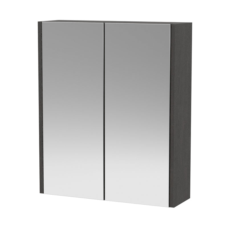 Hudson Reed Juno 600mm Mirror Cabinet - Graphite Grey