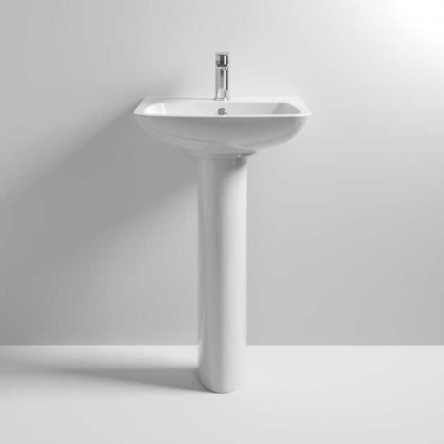 Moby 500mm Basin & Full Pedestal
