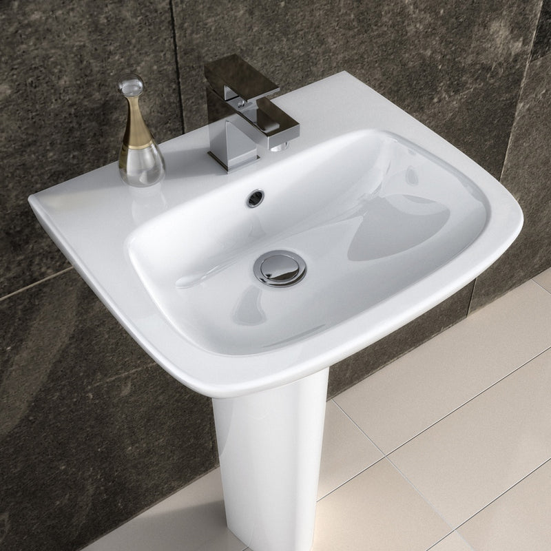 Moby 500mm Basin & Full Pedestal