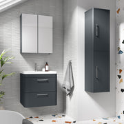 Nuie Parade 600 x 450mm Floor Standing Vanity Unit With 2 Drawers & Basin