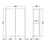 Hudson Reed Fusion 500mm Wall Unit