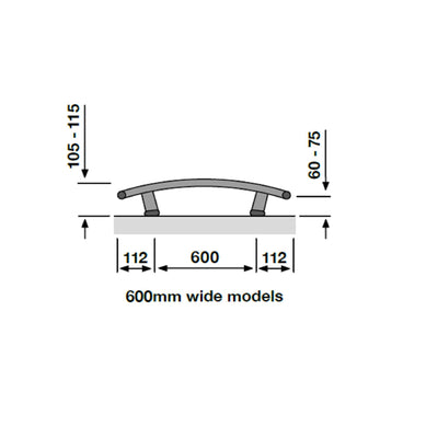 Layla Curved White Dual Fuel Heated Towel Radiator