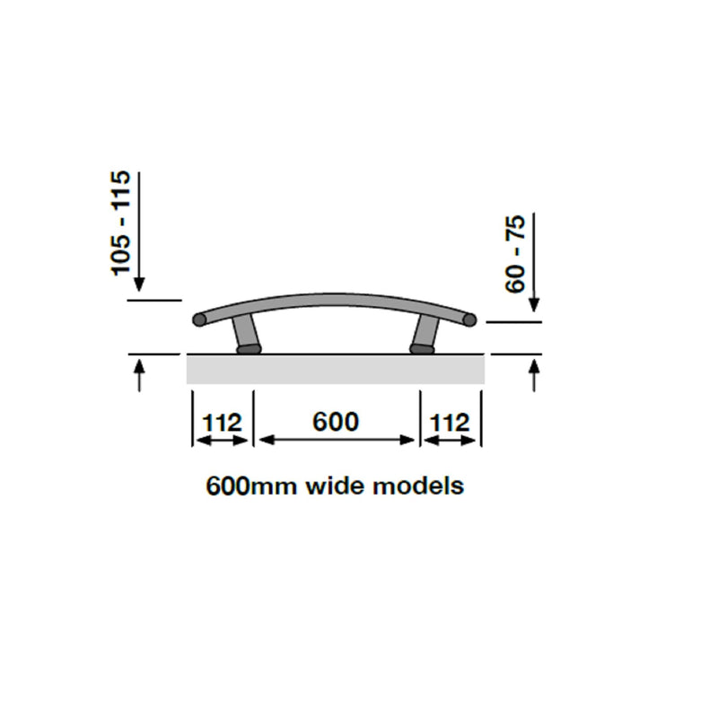 Layla Curved White Dual Fuel Heated Towel Radiator