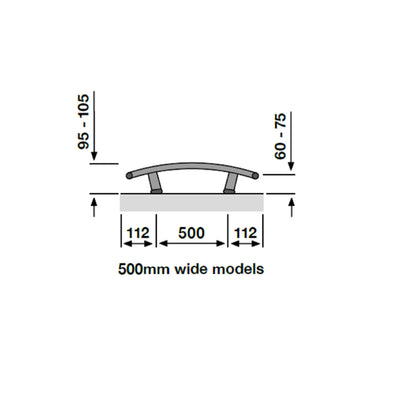 Layla Curved White Dual Fuel Heated Towel Radiator