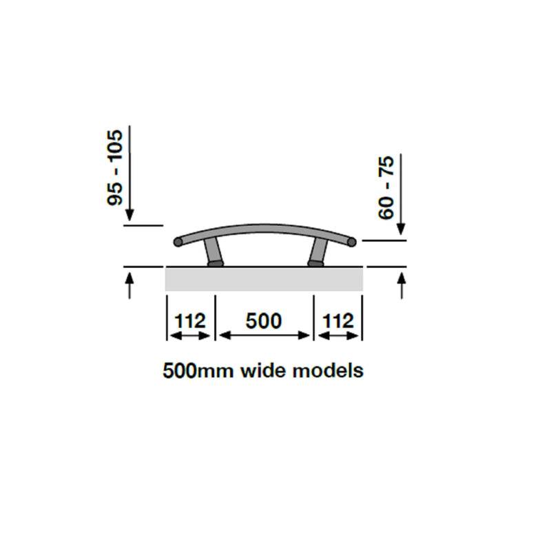Layla Curved White Dual Fuel Heated Towel Radiator