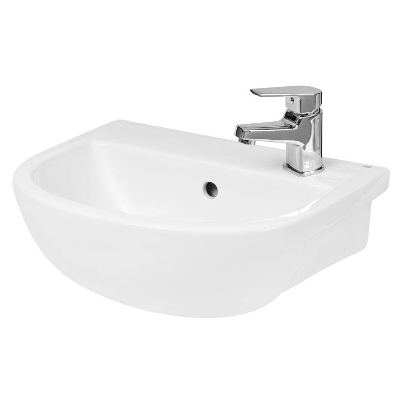 Hudson Reed Oculus Compact 400mm Semi Recess Basin - 400 x 325mm