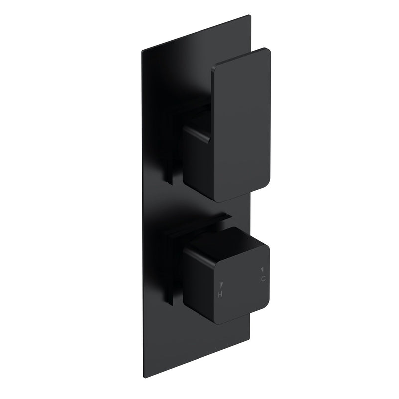 Cape Black 1 Outlet Concealed Thermostatic Valve